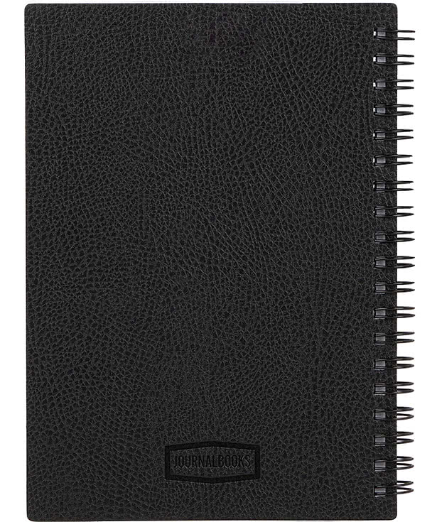 Debossed Pebble Grain FSC Recycled Hard Cover Spiral Notebook