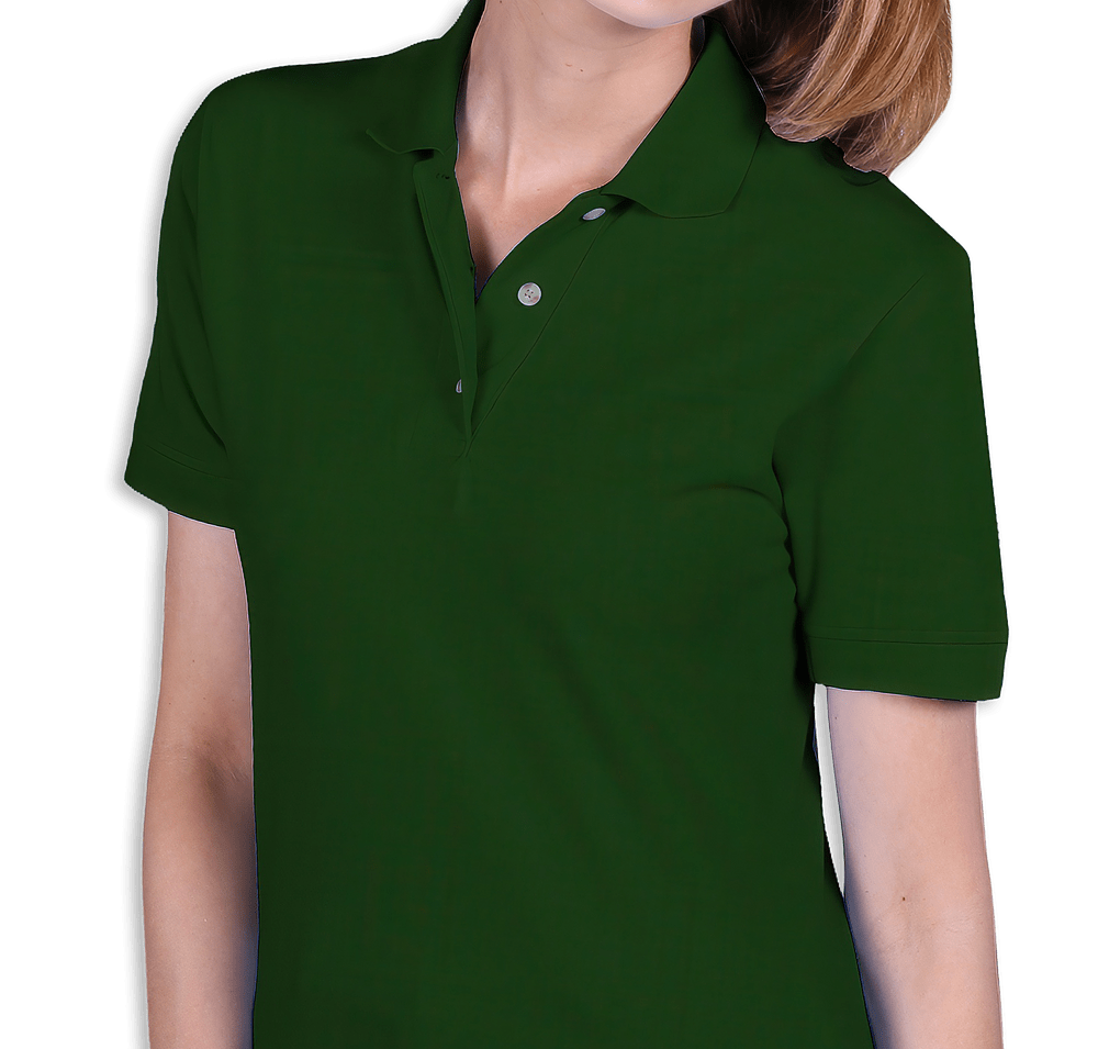 Blue Generation Women's Scotchgard Treated Pique Polo - Embroidered-default