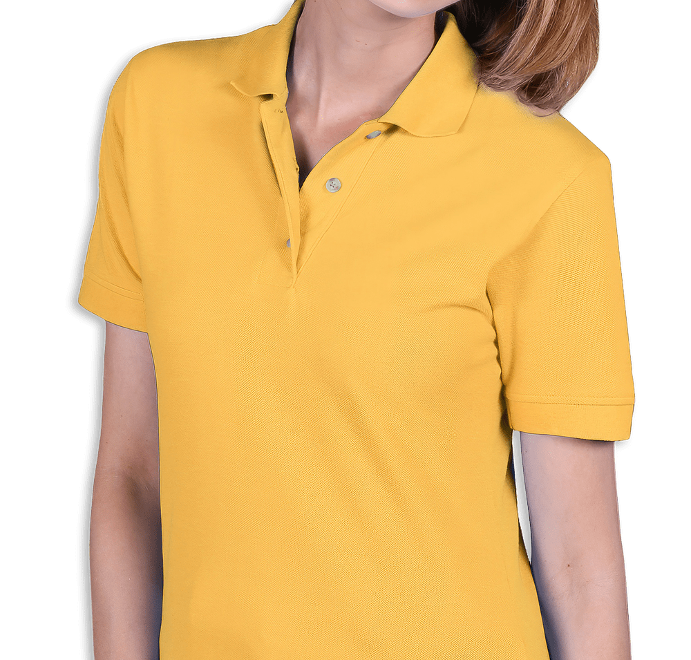 Blue Generation Women's Scotchgard Treated Pique Polo - Embroidered-default