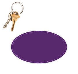5.75 in. x 3.375 in. Oval Car Magnet - Color: Team Purple