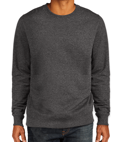 District Re-Fleece Crewneck Sweatshirt in Charcoal Heather