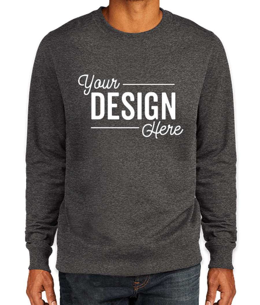 District Re-Fleece Crewneck Sweatshirt in Charcoal Heather