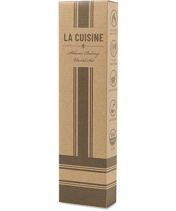 Laser Engraved La Cuisine Silicone Baking Utensil Set