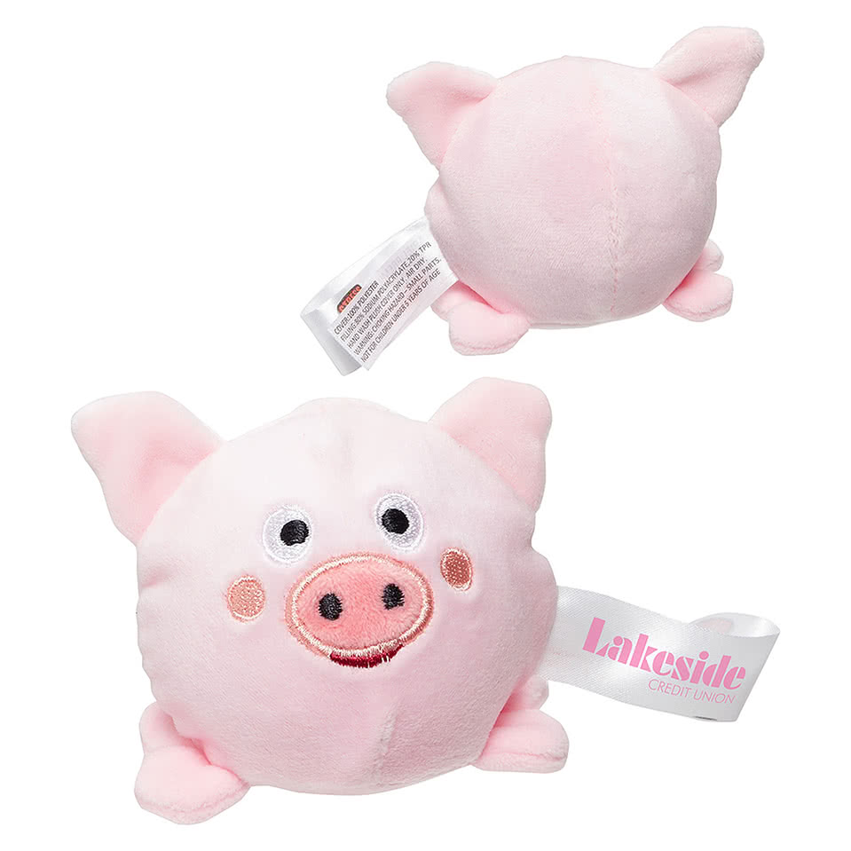 Stress Busters Pig Plush Gel Stress Reliever