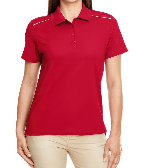 Core 365 Women's Radiant Performance Pique Polo in Classic Red