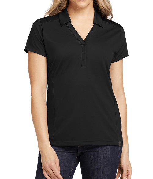 OGIO Women's Framework Pique Performance Polo in Blacktop