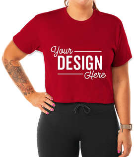 Next Level Women's Ideal Crop T-shirt - Color: Red