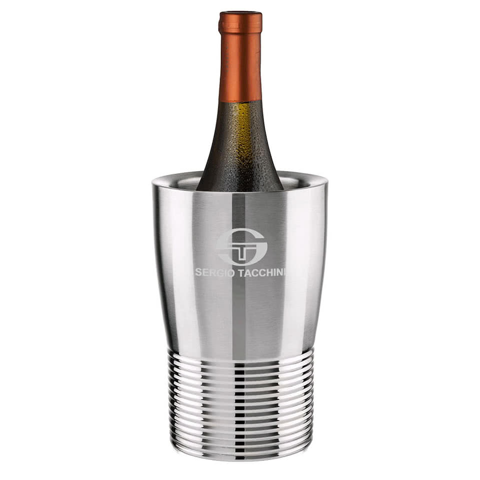 Laser Engraved Genoa Stainless Steel Wine Cooler