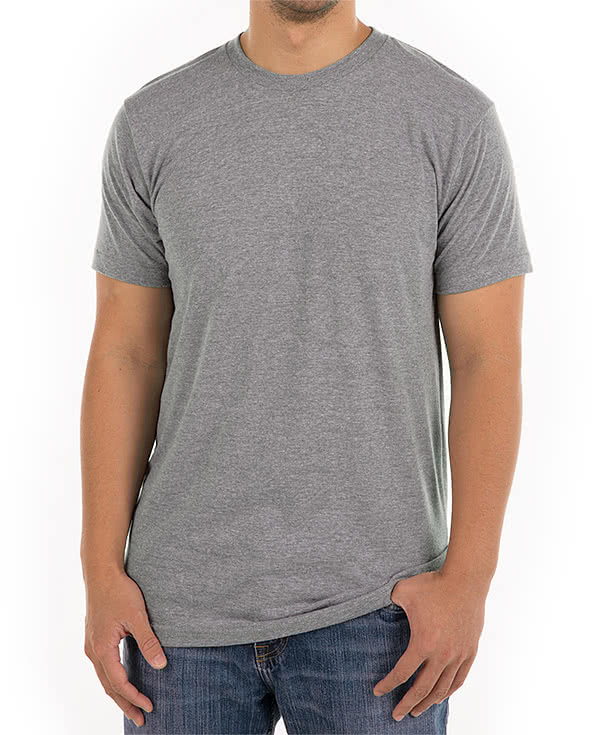 Custom American Apparel Tri Blend Crewneck Track T shirt Design