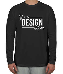 Sport-Tek Long Sleeve Raglan Performance Shirt - Color: Black