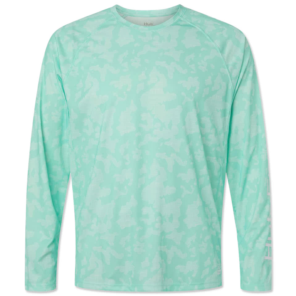 HUK LoPro Running Lakes UPF 50+ Long Sleeve Performance Shirt