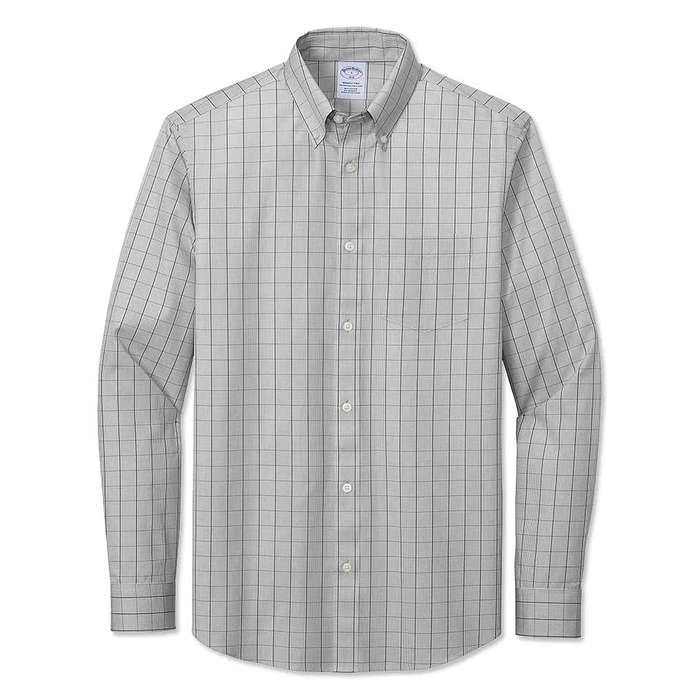 Brooks Brothers Wrinkle-Free Stretch Patterned Dress Shirt