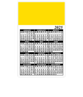 Full Color Calendar Magnet - .036" - Color: Yellow