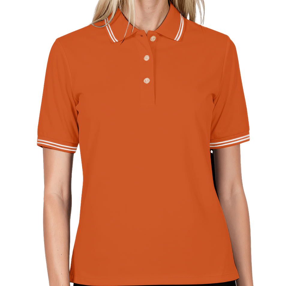 Blue Generation Women's Superblend Tipped Pique Polo-default