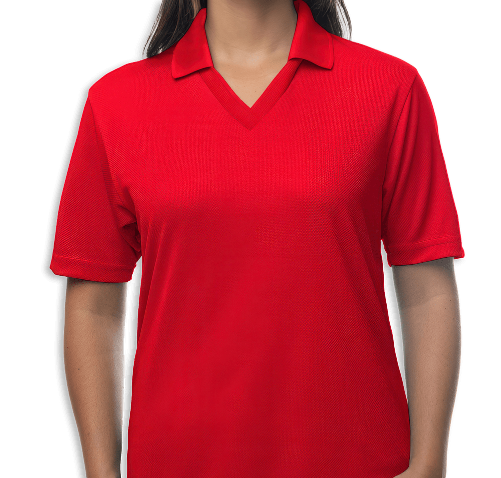 Blue Generation Women's BLU-X-DRI Textured Mesh Performance Polo - Embroidered-default