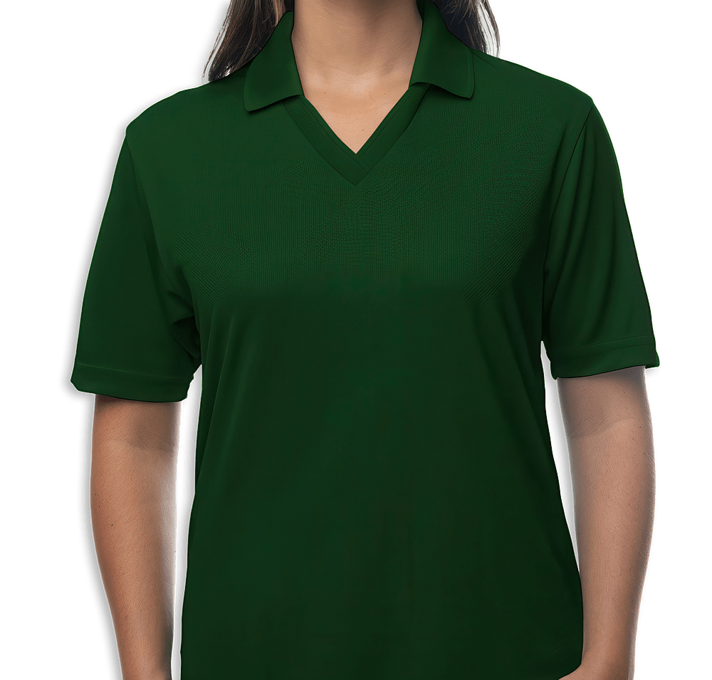 Blue Generation Women's BLU-X-DRI Textured Mesh Performance Polo - Printed-default
