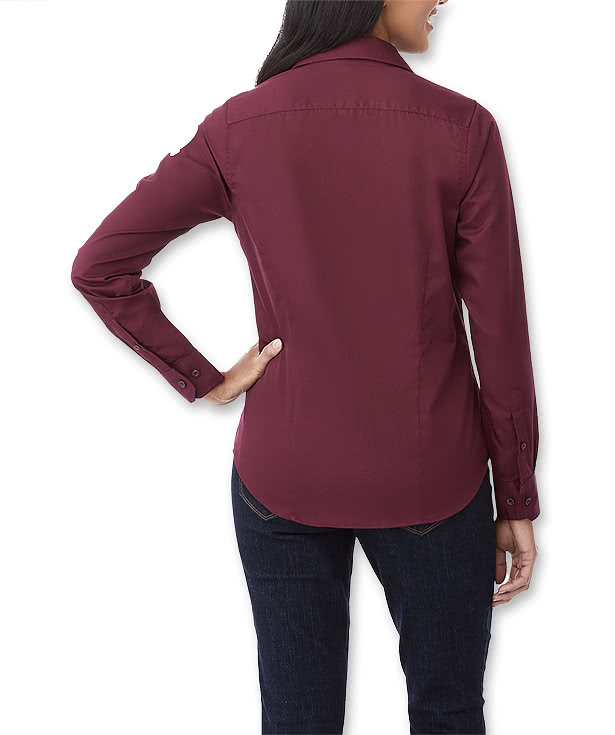 Elevate Women's Wilshire Twill Long Sleeve Dress Shirt