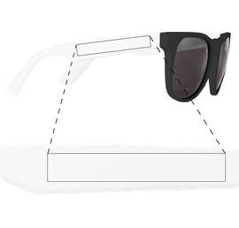 Two-Tone Promotional Sunglasses - Color: White