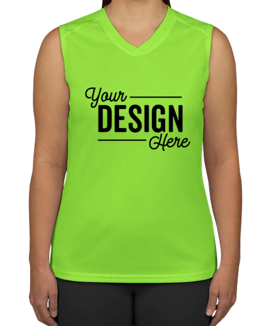 Badger B-Dry Women's Sleeveless Performance Shirt in Lime