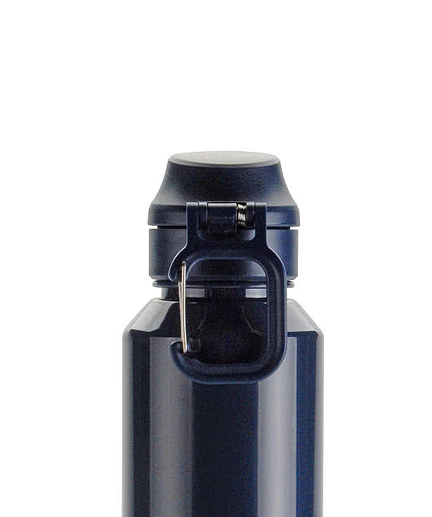 27 oz. Switchback Recycled Water Bottle with Flip-Top Lid & Carabiner
