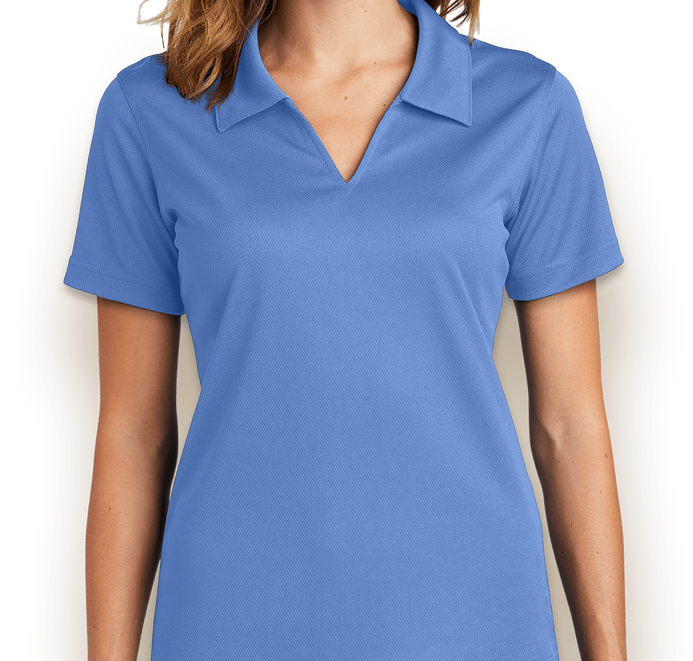 Sport-Tek Women's Dri-Mesh V-Neck Performance Polo - Printed-default