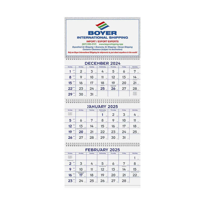 Full Color 14-Month Commercial Planner Wall Calendar