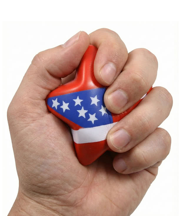American Flag Star Stress Reliever