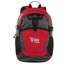 Eddie Bauer Ripstop Backpack - Color: Radish / Grey Steel