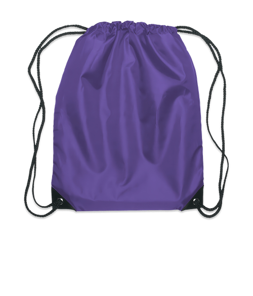 Full Color Large Sports Drawstring Bag in Purple