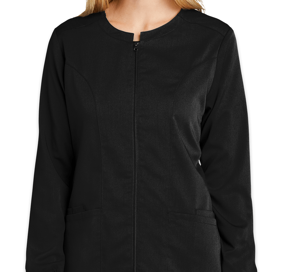 Wink Women's Premiere Flex Stretch Full-Zip Scrub Jacket-default