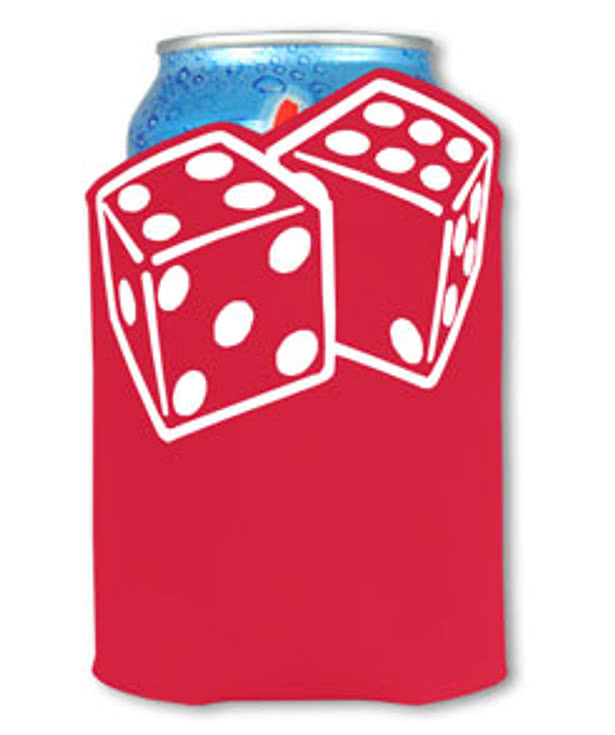 Foldable Can Koozie - Dice