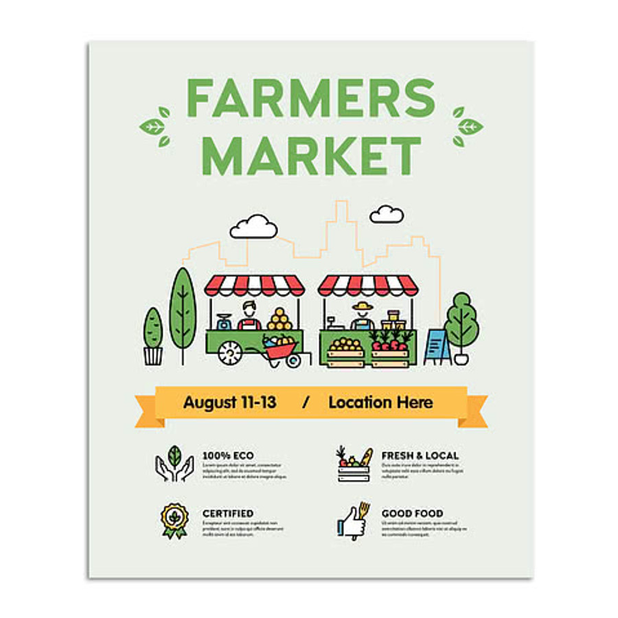 Full Color 20" x 24" Matte Poster in White