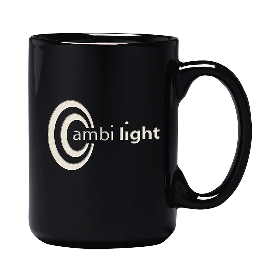 Laser Engraved 15 oz. Large Ceramic Mug