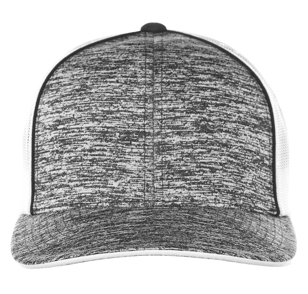 Pacific Headwear Aggressive Heather Trucker Hat-default
