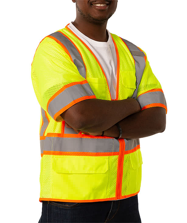 Kishigo Class 3 Pocket Mesh Safety Vest