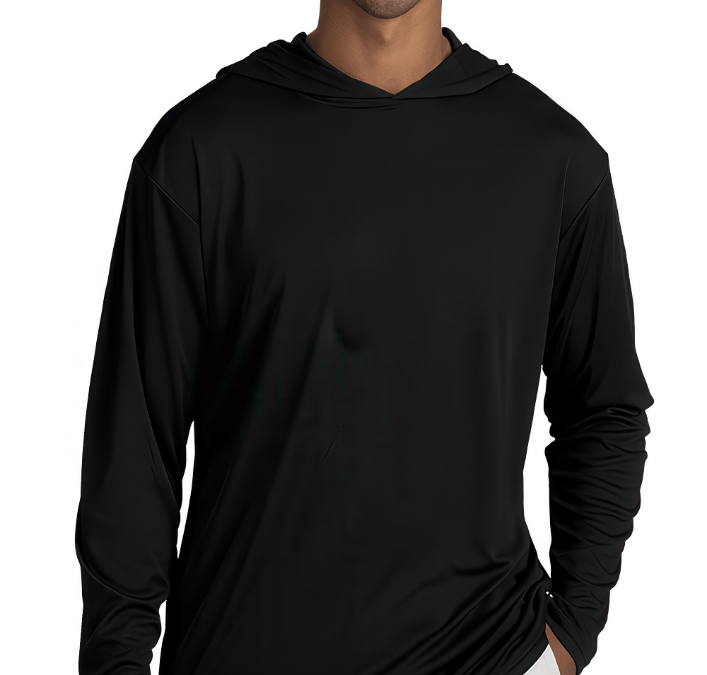 Blue Generation BLU-X-DRI Hooded Long Sleeve Performance Shirt-default
