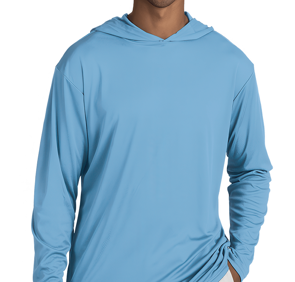 Blue Generation BLU-X-DRI Hooded Long Sleeve Performance Shirt-default