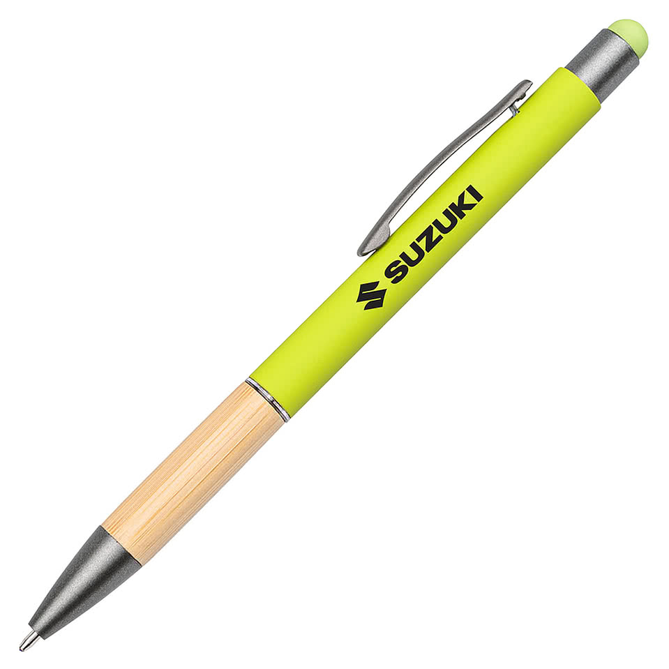 Assia Metal Pen w/Bamboo Grip