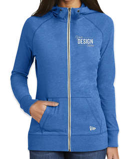 New Era Women's Sueded Lightweight Zip Hoodie - Color: Royal Heather