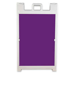 Full Color Signicade Deluxe A-Frame Kit - Color: Team Purple / White