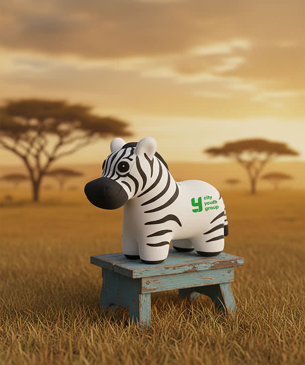 Playful Zebra Stress Reliever