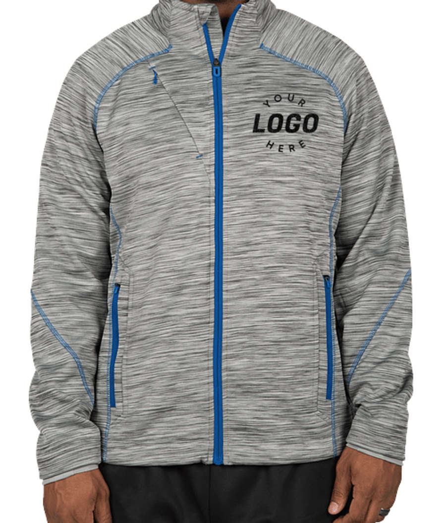 North End Tech Fleece Jacket in Platinum / Olympic Blue