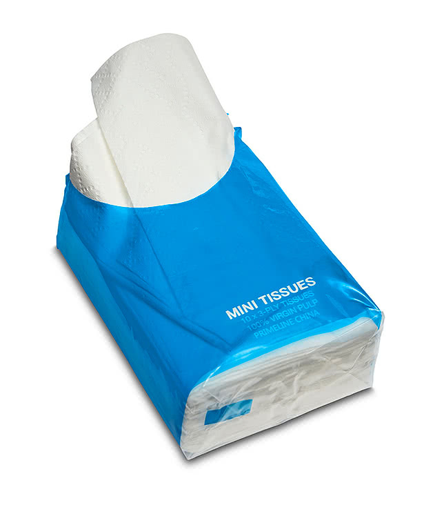 Full Color Mini Resealable Tissue Packet