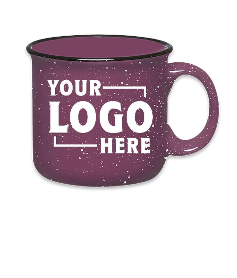 15 oz. Ceramic Speckled Campfire Mug (Set of 24) in Purple