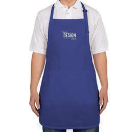 Port Authority Stain Release Full Length Apron - Embroidered - Color: Royal