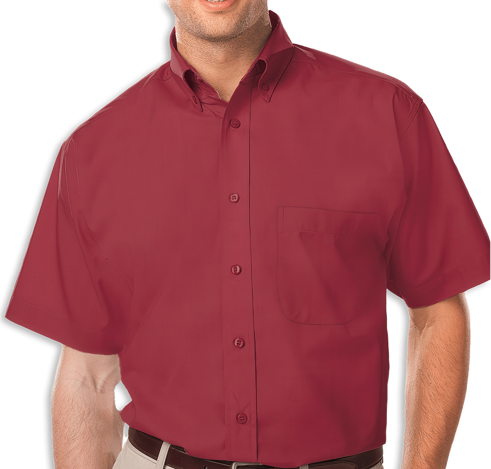 Blue Generation Value Short Sleeve Poplin Dress Shirt - Embroidered-default