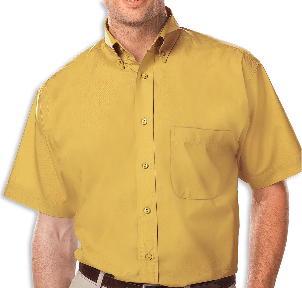 Blue Generation Value Short Sleeve Poplin Dress Shirt - Embroidered-default