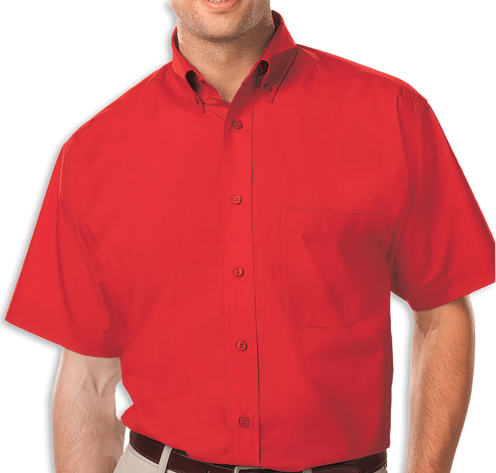 Blue Generation Value Short Sleeve Poplin Dress Shirt - Embroidered-default