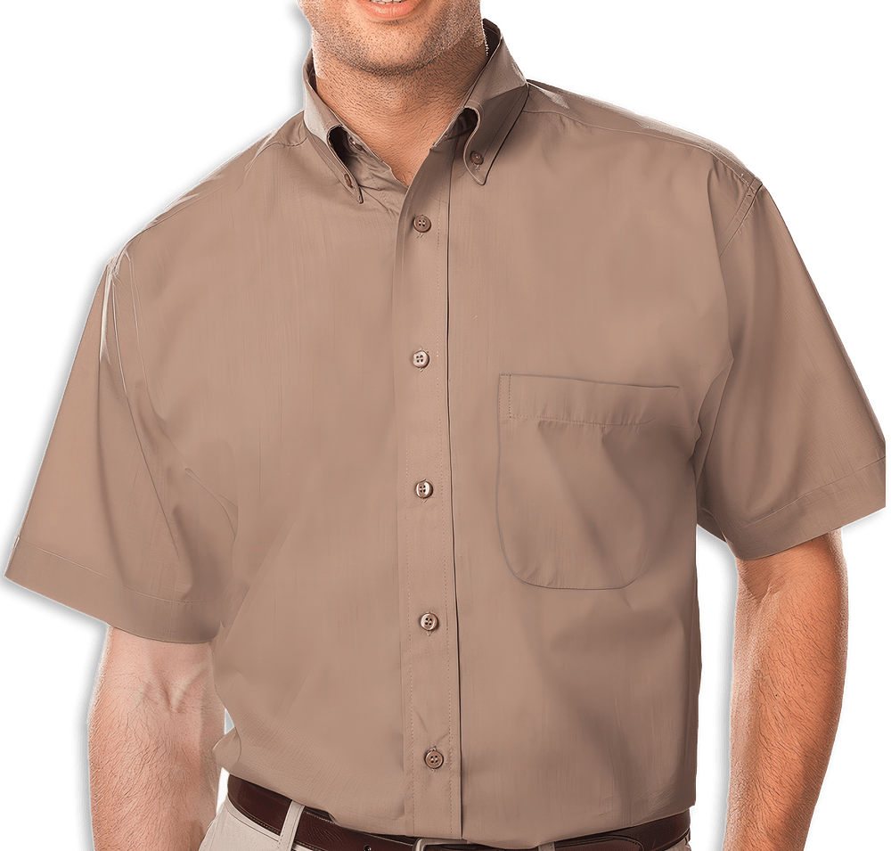 Blue Generation Value Short Sleeve Poplin Dress Shirt - Printed-default