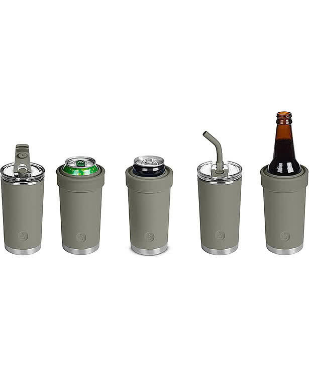 Laser Engraved Swannies 5-in-1 Stainless Steel Can Cooler & Tumbler